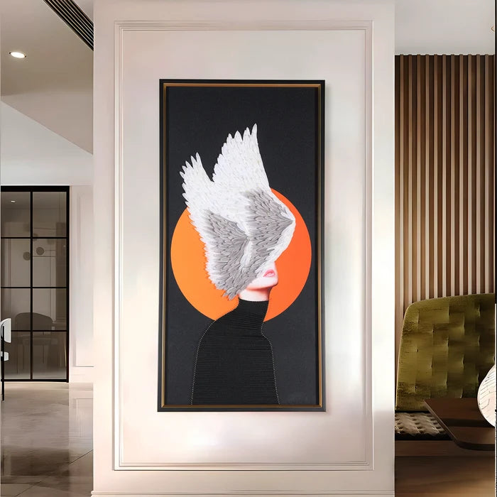 Modern Angelic Woman Wall Art