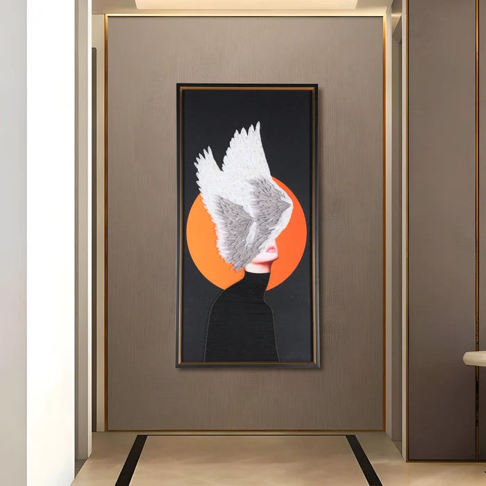 Modern Angelic Woman Wall Art