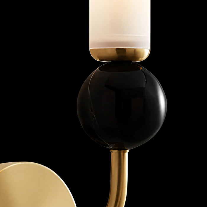 Modern Brass Marble Column Wall Lamp
