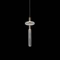 Modern Fluted Clear Glass Pendant Light