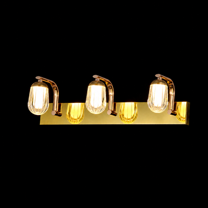 Modern Golden Crystal Vanity Wall Lamp