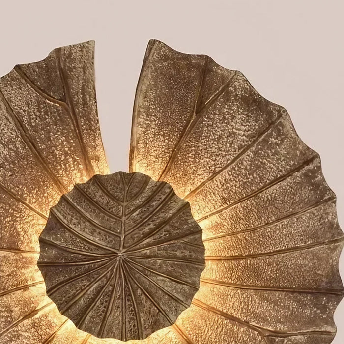 Modern Textured Resin Leaf Wall Light