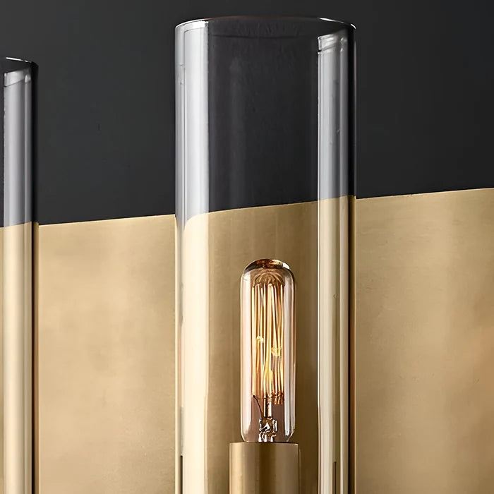 Modern Twin Cylinder Glass Wall Light
