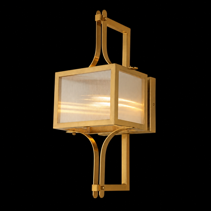 Monarch Brass Lantern Wall Sconce