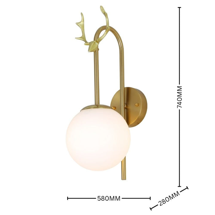 Monarch Luxury Globe Statement Wall Light