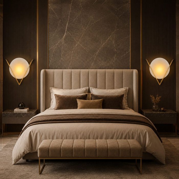 Mooncrest Gold Wall Sconce Light
