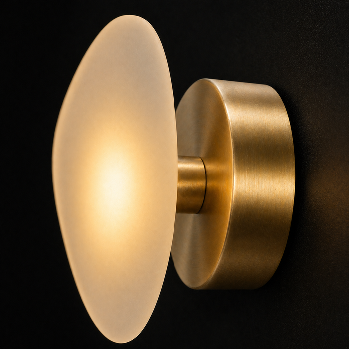 Moonveil Alabaster Wall Light