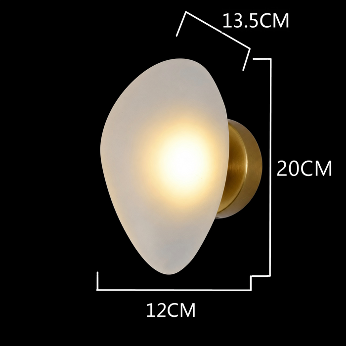 Moonveil Alabaster Wall Light