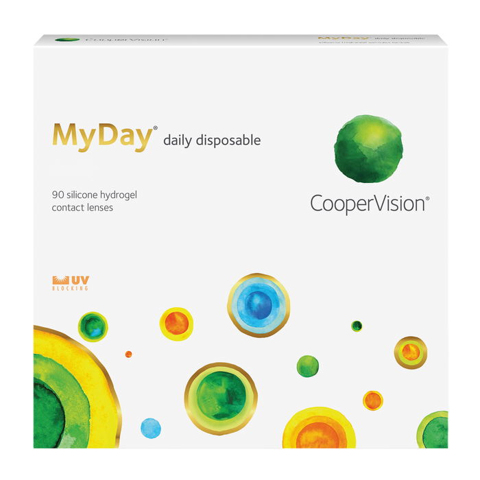 Box of Coopervision 90 MyDay contact lenses