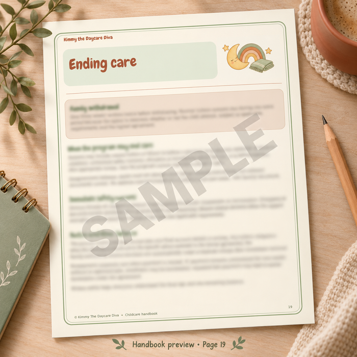 New Daycare Handbook!