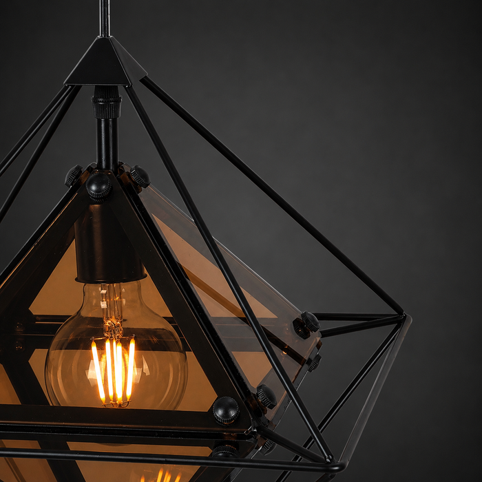 Nexus Cage - Contemporary Diamond Shaped Pendant Light