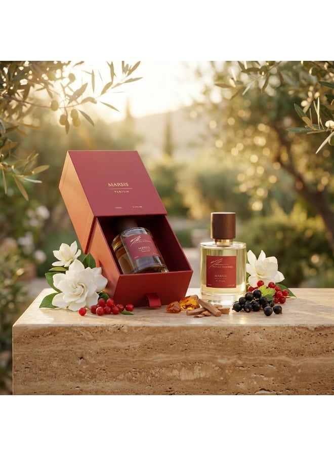 NFFADH PERFUMES MARSIS Parfum 100ml - Floral Fruity Musk Long Lasting Perfume for Men & Women - Made in Spain