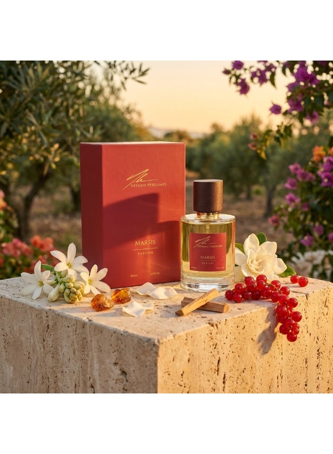 NFFADH PERFUMES MARSIS Parfum 100ml - Floral Fruity Musk Long Lasting Perfume for Men & Women - Made in Spain