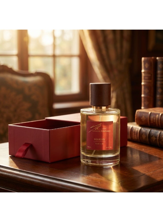 NFFADH PERFUMES MARSIS Parfum 100ml - Floral Fruity Musk Long Lasting Perfume for Men & Women - Made in Spain