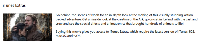 Noah iTunes HD Digital Code (2014)