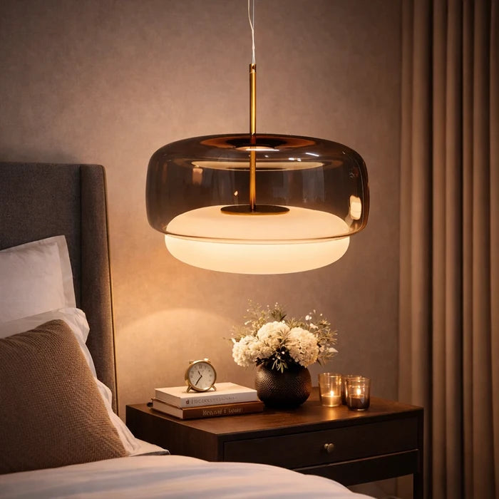 Noctelle Aurevia Halo Glass Pendant Light