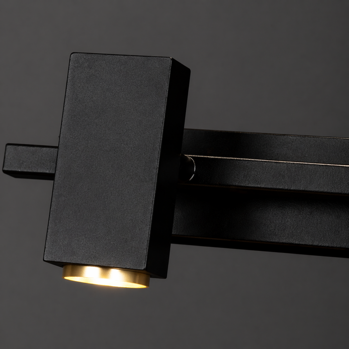 Noir Linear Duo Wall Spotlight