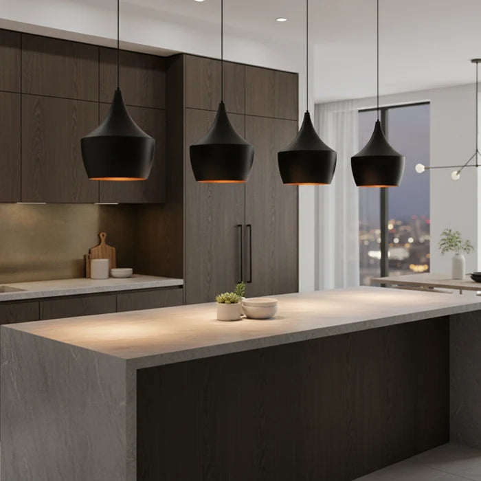 NoirCone Interior Metal Pendant Light