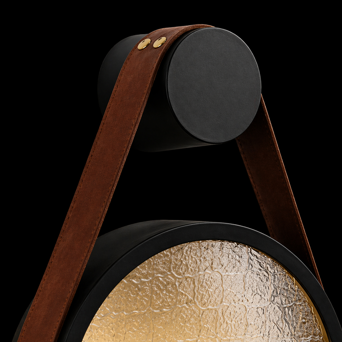 Nomad's Lantern Leather Wall Sconce