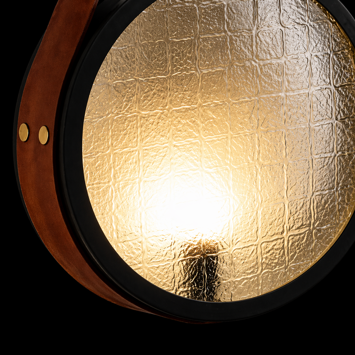 Nomad's Lantern Leather Wall Sconce