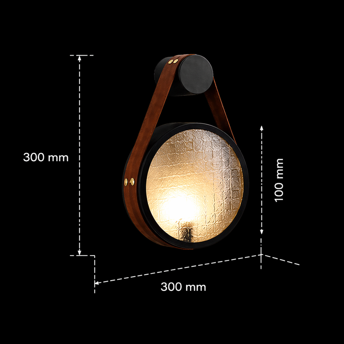 Nomad's Lantern Leather Wall Sconce