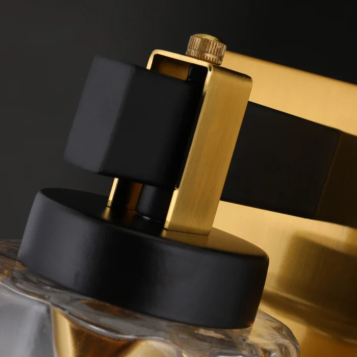 Nova Edge Gold & Black Bold Design Wall  Sconce