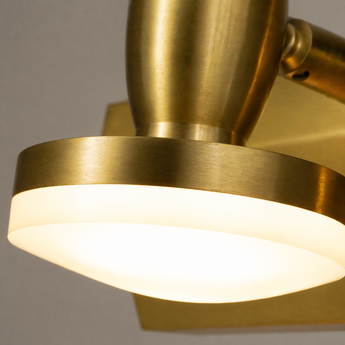 NovaTilt Brass Wall Sconce