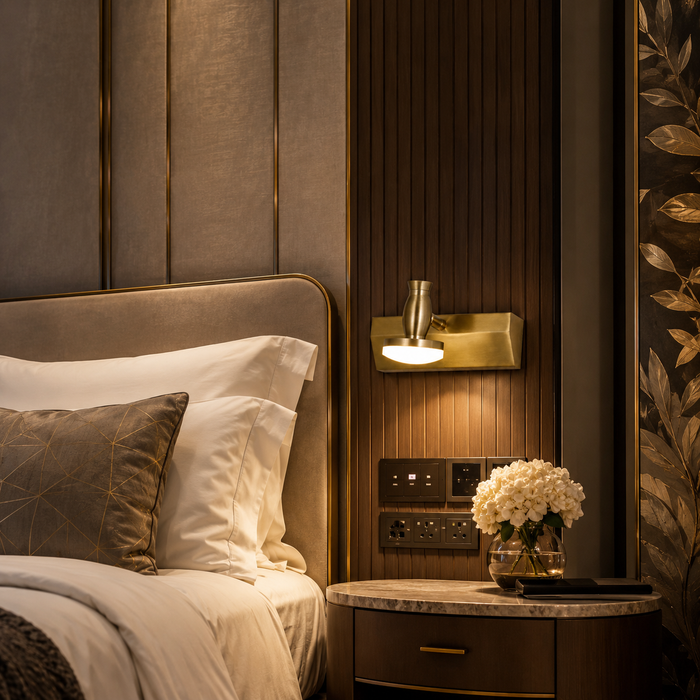 NovaTilt Brass Wall Sconce
