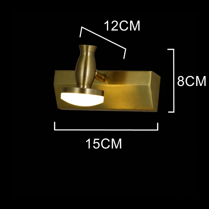 NovaTilt Brass Wall Sconce