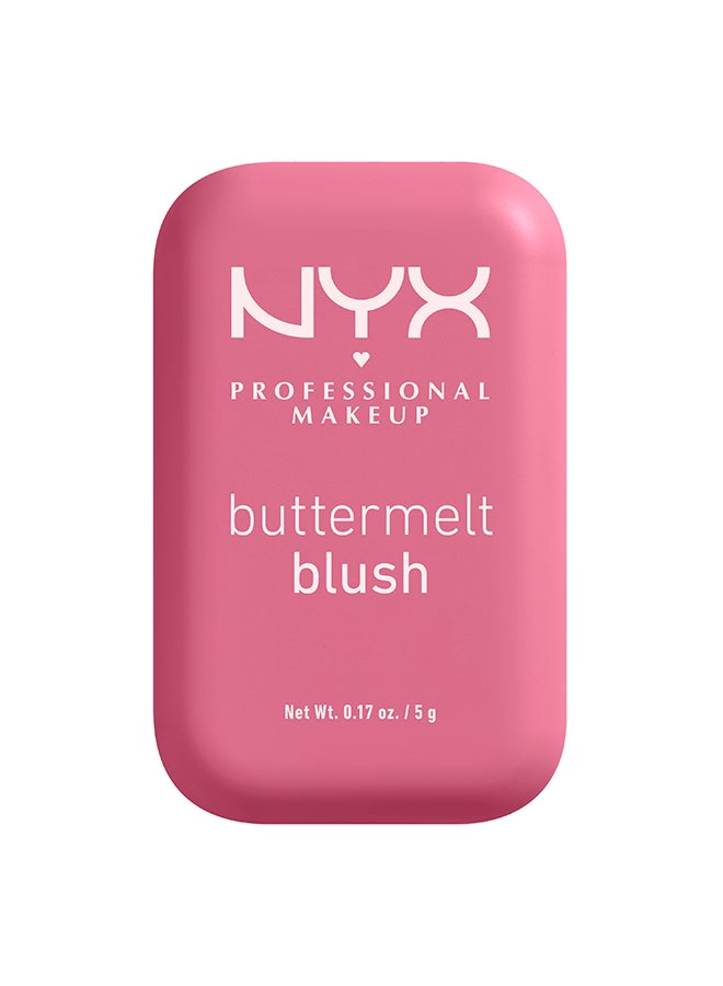 NYX PROFESSIONAL MAKEUP Buttermelt Blush, Powder Blush, Up To 12 H Wear, Fade & Transfer Resistant, For The Butta
