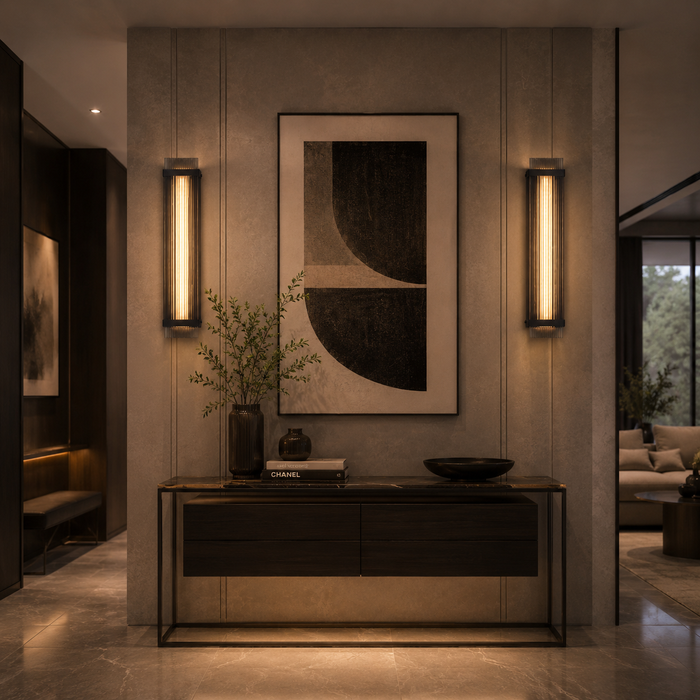 Obsidian Reed Linear Wall Sconce