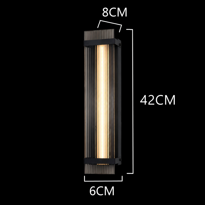 Obsidian Reed Linear Wall Sconce
