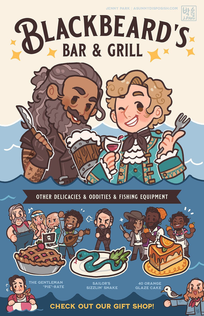 OFMD Blackbeard's Bar And Grill Print