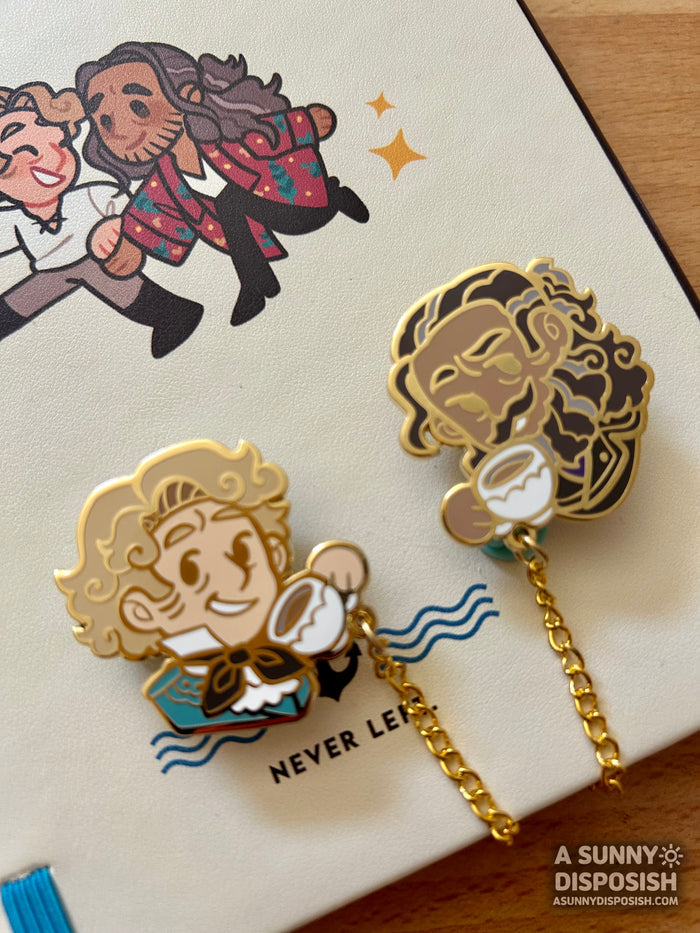 OFMD Stede & Ed "Never  Left" Collar Pin Set