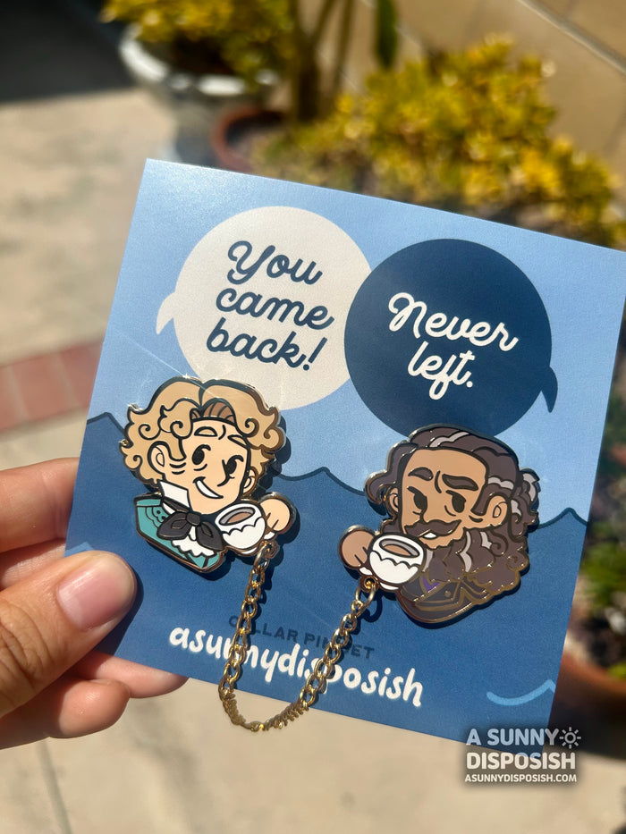 OFMD Stede & Ed "Never  Left" Collar Pin Set