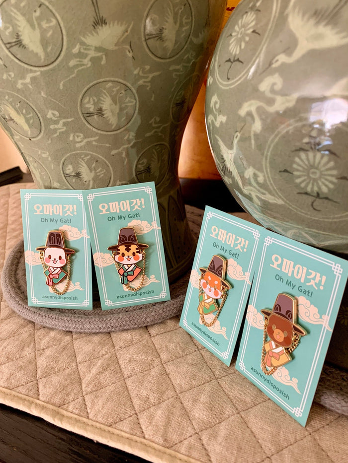 Oh My Gat Enamel Pins