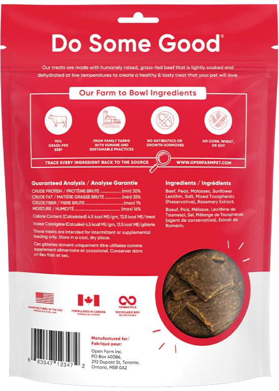 Open Farm Dehydrated Beef Treats