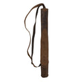 Valhalla Gear Opened Quiver showcasing a stylish Opened Back Quiver with Adjustable Strap, crafted from Full Grain Leather. This unique piece features Small Batch Production techniques, is Hand Cut and Hand Sewn, and is Fire Branded by skilled artisans. Handmade in La Antigua Guatemala & Oaxaca Mexico.