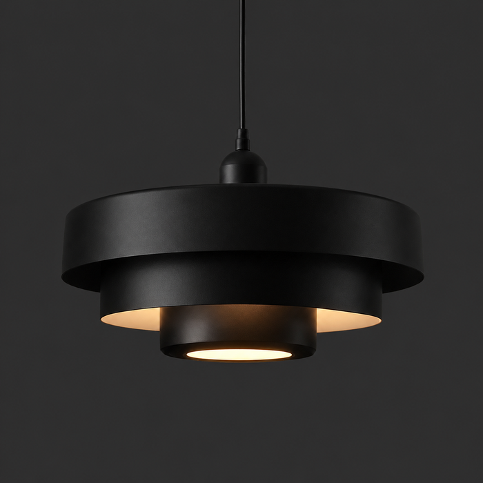 OrbitLayer Modern Black Pendant Light