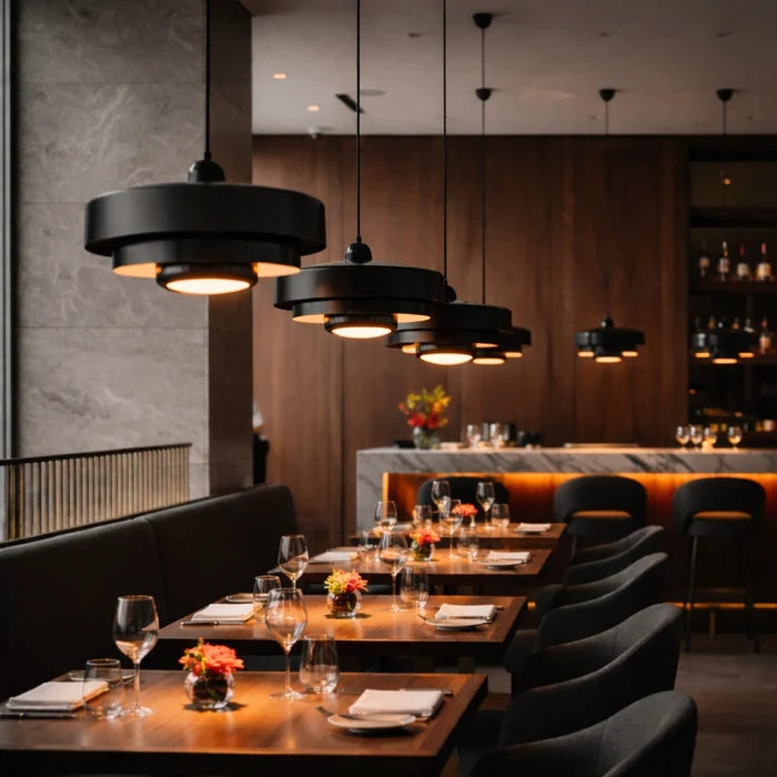 OrbitLayer Modern Black Pendant Light