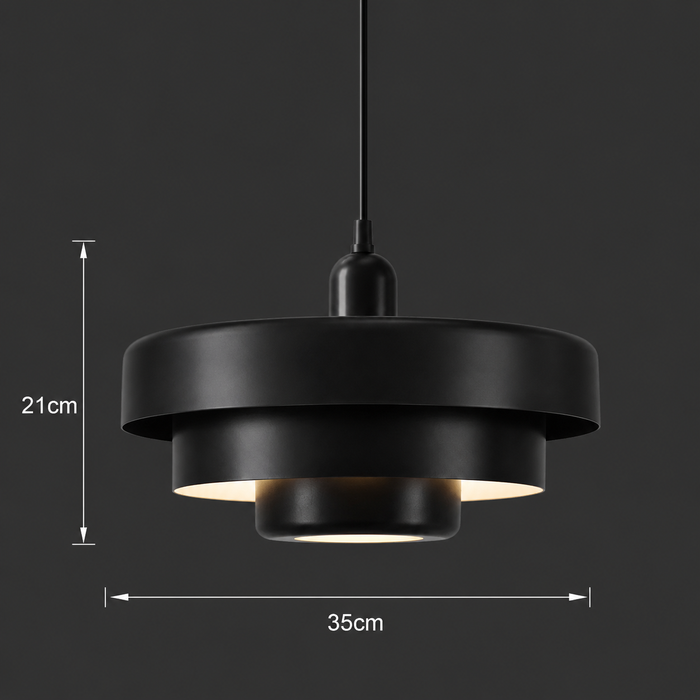 OrbitLayer Modern Black Pendant Light