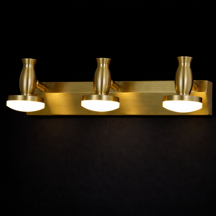 Orion Brass 3-Head Wall Light