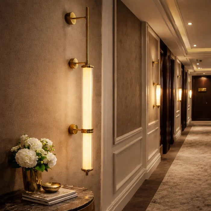 Orion Linear Glass Tube Wall Sconce