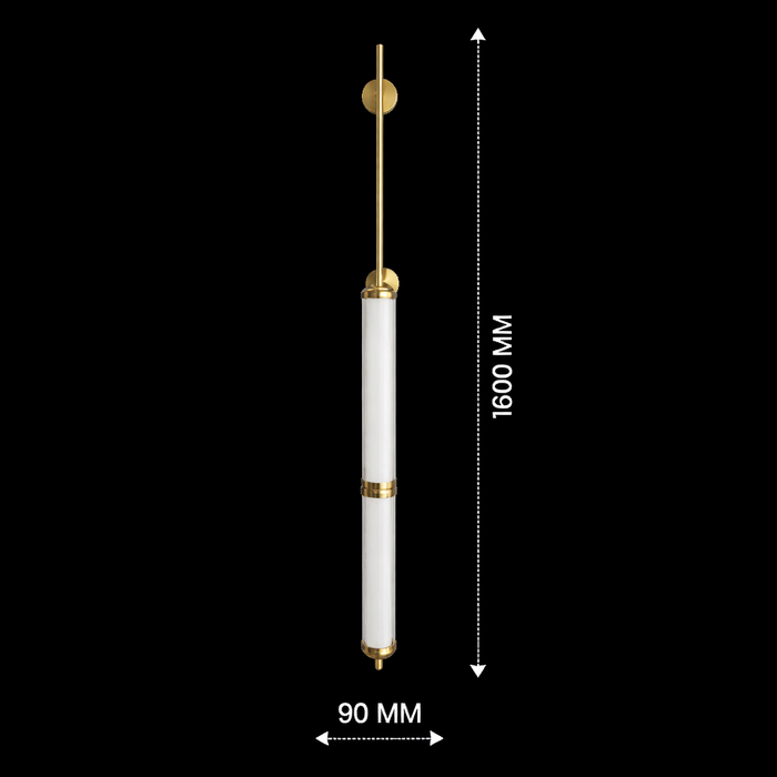 Orion Linear Glass Tube Wall Sconce