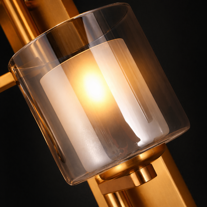Orion Trio Brass Wall Light