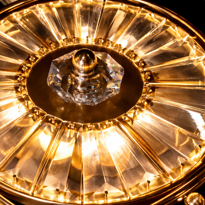 Ornate Spiral Crystal Wall Light
