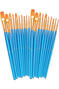 Paint Brushes Set, 2 Pack 20 Pcs Round-Pointed Tip Paintbrushes