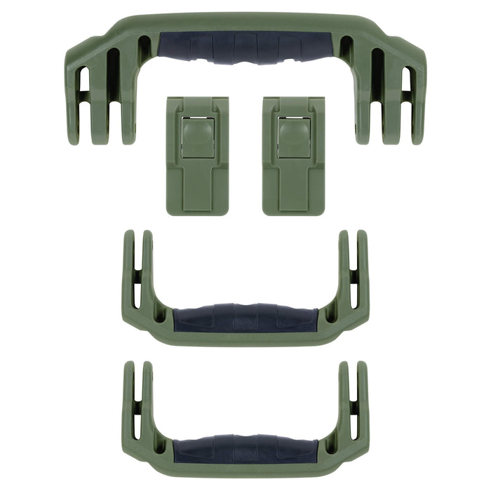 Pelican 1465 Air Replacement Handles & Latches, OD Green (Set of 3 Handles, 2 Latches) ColorCase