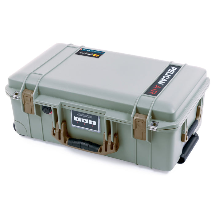Pelican 1535 Air Carry - on Case - Sage & Dark Desert Dirt - Empty