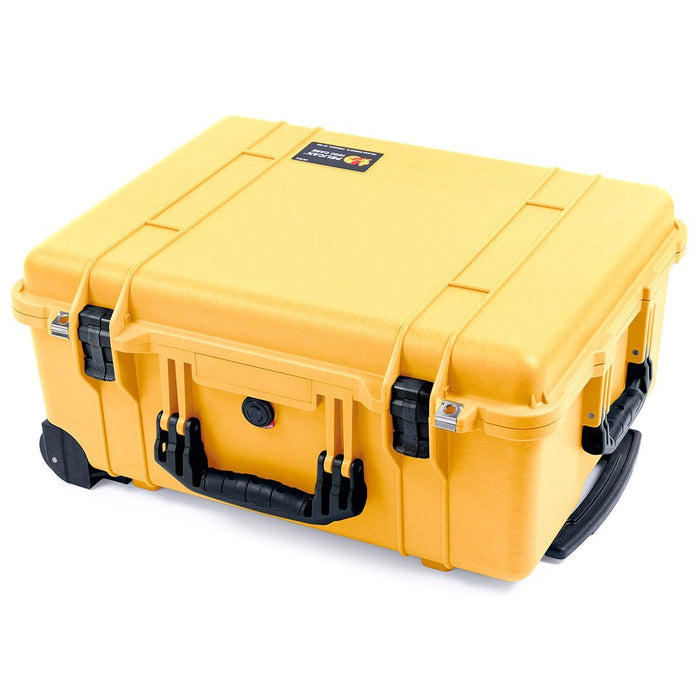 Pelican 1560 Case, Yellow with Black Handles & Latches ColorCase
